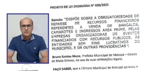Vereadores de Matupá rejeitam projeto que destinaria recursos da Expomatupá para APAE e AMAII