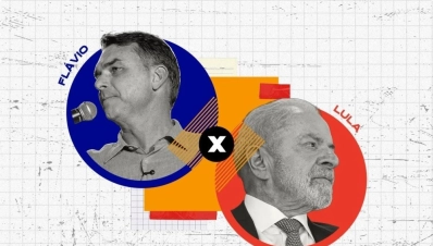 Real Time: Flávio Bolsonaro tem 52% e Lula 48% dos votos válidos